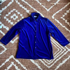 Vintage America Royal Blue Button Down Shirt